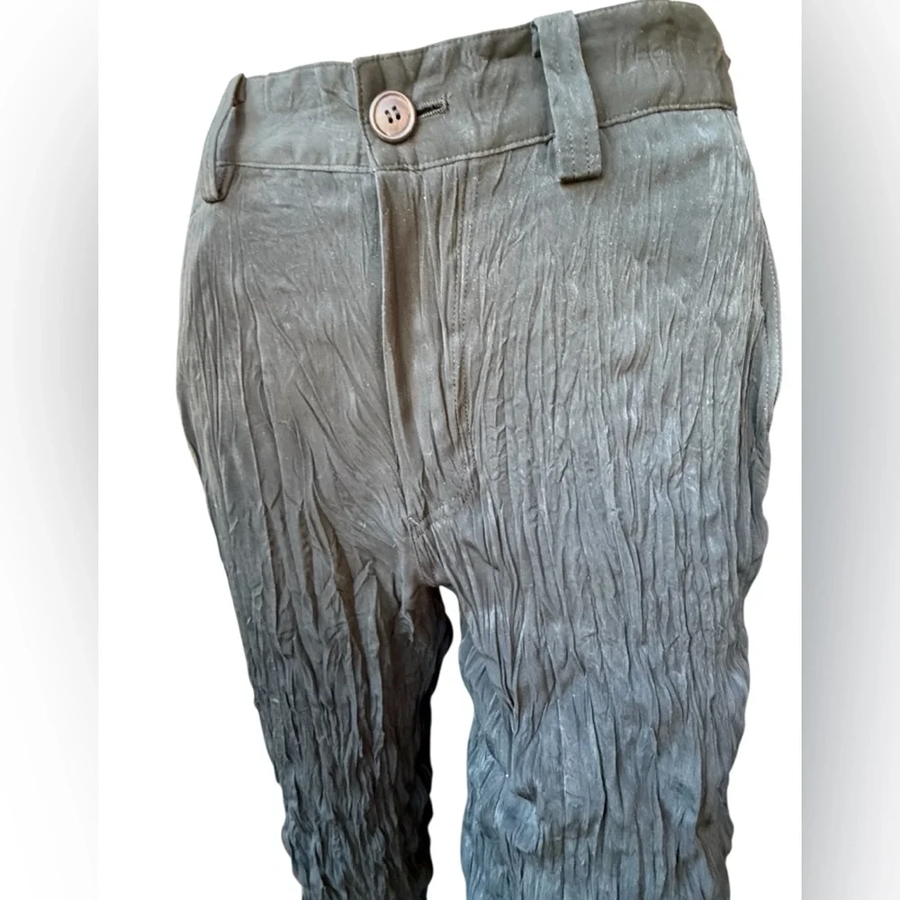 Vintage 90’s Issey Miyake black crinkle trousers Size Small - Picture 8 of 12